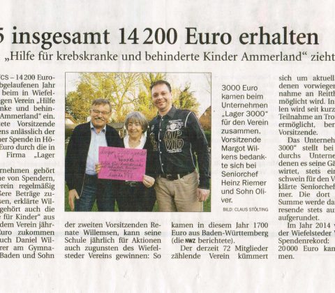 2015 insgesamt 14.200 Euro erhalten